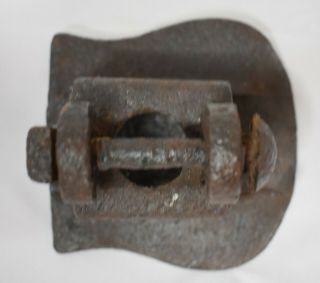Industrial Metal Paperweight Figurine Architectural antique 3 7/8 x 3 7/8 5