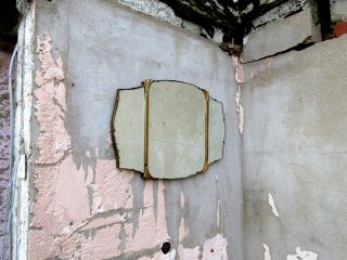 Art Deco French Mirror With Chain