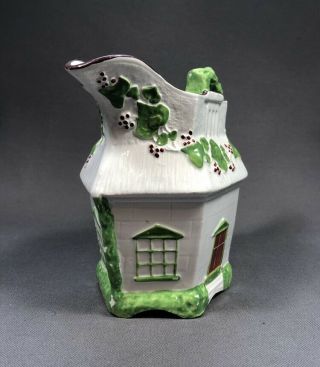 Early 19th Century Staffordshire Pearlware Pottery Cottage Jug 2
