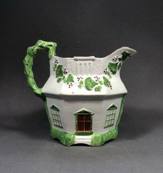 Early 19th Century Staffordshire Pearlware Pottery Cottage Jug 3