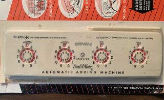 Vintage 1950s Sterling Dial - A - Matic Adding Machine No.  625 2