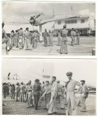 39 snapshots photo album Clark Field Air Force Base.  Philippines.  Luzon Is.  1949 2