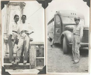 39 snapshots photo album Clark Field Air Force Base.  Philippines.  Luzon Is.  1949 6