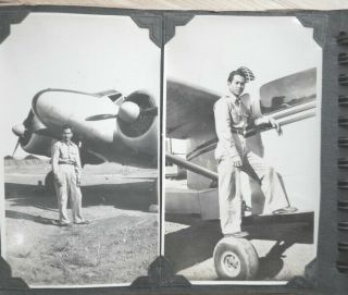 39 snapshots photo album Clark Field Air Force Base.  Philippines.  Luzon Is.  1949 7