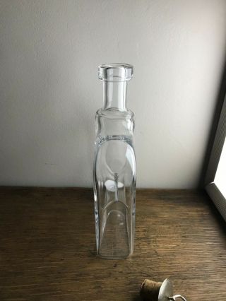 Vintage Art glass decanter signed numbered Mid Century Modern 7