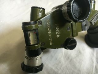Army MS2A Mortar Gun Artillery Sight Instrument Optics 2605290 - 398 7