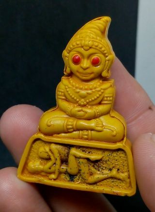 Ngang Eye Red Charm Luck Gambling Love Sex Power Fast Occult Thai Amulet Yellow