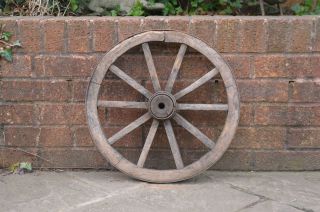 Vintage old wooden cart wagon wheel / 45.  5 cm - DELIVERY 5