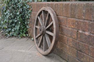 Vintage old wooden cart wagon wheel / 45.  5 cm - DELIVERY 6