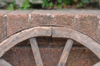 Vintage old wooden cart wagon wheel / 45.  5 cm - DELIVERY 8