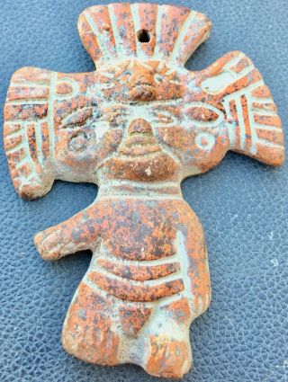 Rare Antique Pre - Columbian Terra Cotta Male Figure Colima Mexico 100 Bc - 300 Ad