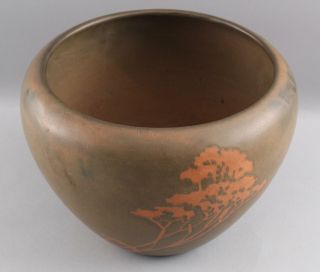 Rare Antique Early 20thC Minerva Weller American Art Pottery Jardiniere 4