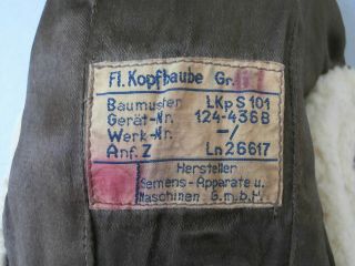 GERMAN LUFTWAFFE SUMMER FLIGHT HELMET LKpS 101 SIZE 61 11