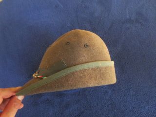 VERY RARE ITALIAN WW2 MOUNTAIN TROOPS OFFICER`S HAT 5