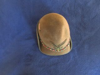 VERY RARE ITALIAN WW2 MOUNTAIN TROOPS OFFICER`S HAT 7
