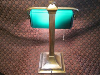 1930 ' s Art Deco Bankers Lamp 3