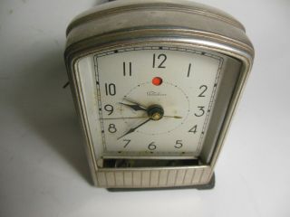 Vintage Chrome Warren Telechron Electric Alarm Clock Model 711 Parts/ Repair
