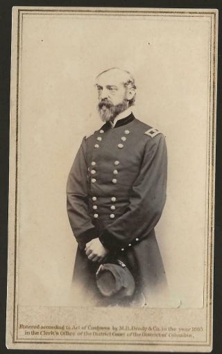 Civil War Brady Cdv Of General George Meade Army Of The Potomac