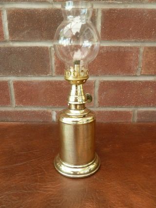 Vintage French Brass Pigeon Oil Lamp (lampe Olympe) In Order
