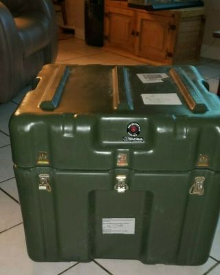 Pelican Hardigg Military Storage Case Trunk Box W Foam