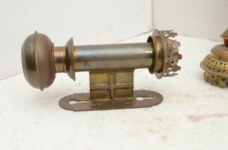 Vintage Brass Candle Sconce Pair Wall Mount Lamp Light Lantern RailRoad Train 4