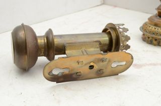 Vintage Brass Candle Sconce Pair Wall Mount Lamp Light Lantern RailRoad Train 5