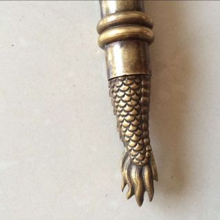 The ancient Chinese bronze dragon sword hidden in the cuff,  concealed weapon 7