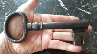 Large Heavy Iron Antique Key Rare