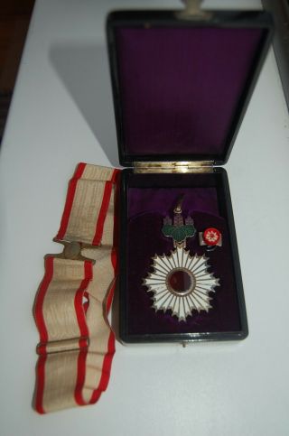 Japan Medal Badge Order Of The Rising Sun 3 Class