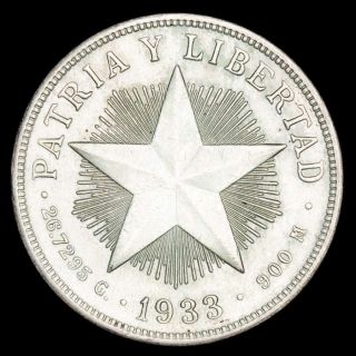 Lucernae Cuba 1 Peso Patria Y Libertad La Habana 1933