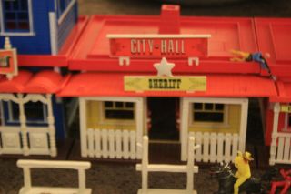 Vintage Sears Roebuck Big Western Town Play Set Made In West Germany 6