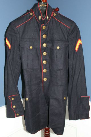 Early Korean War U.  S.  Marine Corps 1949 - 1950 D.  Dress Blue Jacket