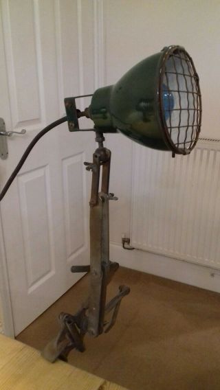 Vintage Industrial Machinists Anglepoise Bench/work Lamp - Engineering Lamp