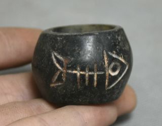 1.  4 " Ancient China Hongshan Culture Old Jade Stone Carving Fish Finger Ring