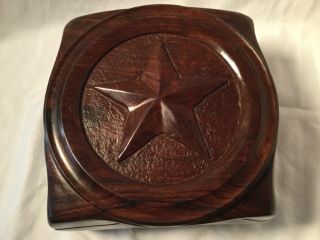 Hand Carved Ironwood Box W/star Lid Signed Jose Gpe.  “lupe” Figueroa M.