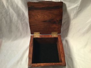 Hand Carved Ironwood Box W/Star Lid Signed Jose Gpe.  “Lupe” Figueroa M. 2
