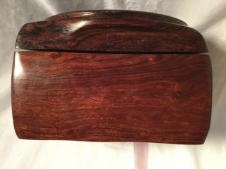 Hand Carved Ironwood Box W/Star Lid Signed Jose Gpe.  “Lupe” Figueroa M. 6