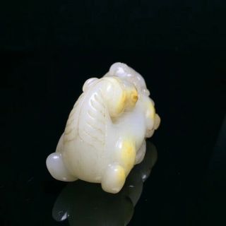 Exquisite Chinese jade Xinjiang Hetian jade horse monkey ornaments 203 4