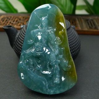 100 natural jade A goods hand - carved Guan Gong Yu Pei 446 2