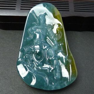 100 natural jade A goods hand - carved Guan Gong Yu Pei 446 3