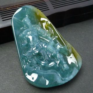 100 natural jade A goods hand - carved Guan Gong Yu Pei 446 4