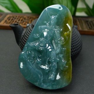 100 natural jade A goods hand - carved Guan Gong Yu Pei 446 5