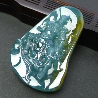 100 natural jade A goods hand - carved Guan Gong Yu Pei 446 6