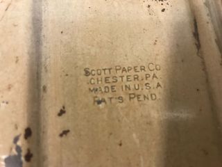 VINTAGE OLD SERVICE STATION GARAGE SCOTT PAPER CO PAPER TOWEL HOLDER CHESTER PA 2