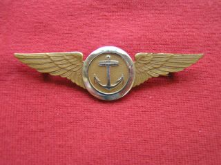 552.  Wwii (nos) Naval Observer Badge In Sterling And As Purchase