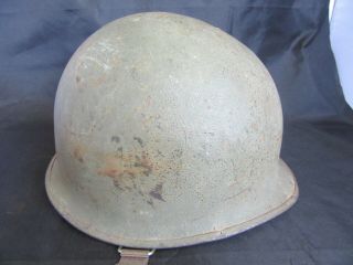 Vintage Believe Post Ww2 Military Helmet W/ Tama Liner,  Israeli ? Us ?