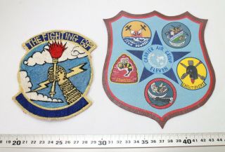 Us Cvw - 11/cv - 47 Korean War Pilot Flight Squadron Leather Patches 007 - 3601
