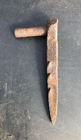 4 ANTIQUE Blacksmith Made Large Hand Forged Barn Door Strap Hinges,  1 Pin 4