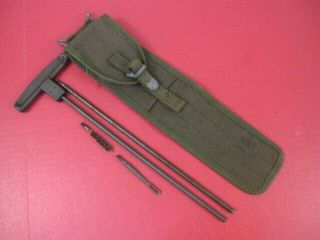 Vietnam Us M1 Carbine Canvas Cleaning Kit Complete W/carry Case - Xlnt