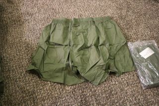 Unissued NOS deadstock 1967 Vietnam US military boxer shorts sz XL pkg of 3 2